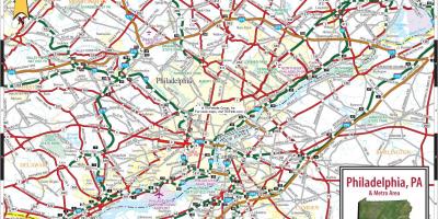 Philadelphia, Pennsylvania bản đồ
