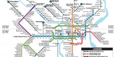 Bản đồ của Phila tàu điện ngầm