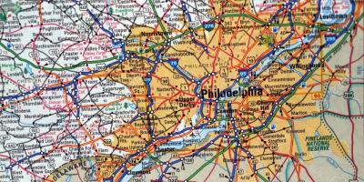 Bản đồ của Philadelphia pa