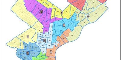 Ward bản đồ Philadelphia