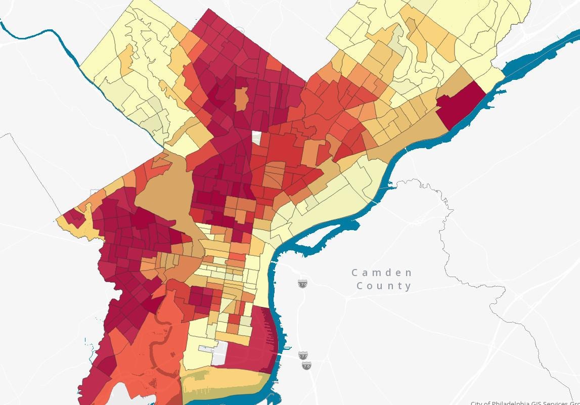 an toàn bản đồ Philadelphia