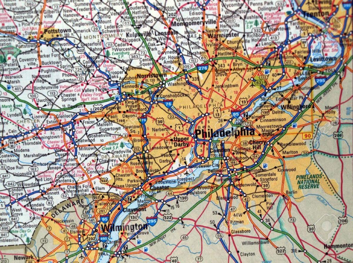bản đồ của Philadelphia pa