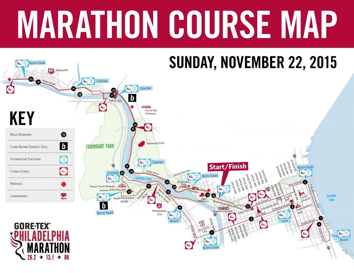 Philly marathon nhiên bản đồ