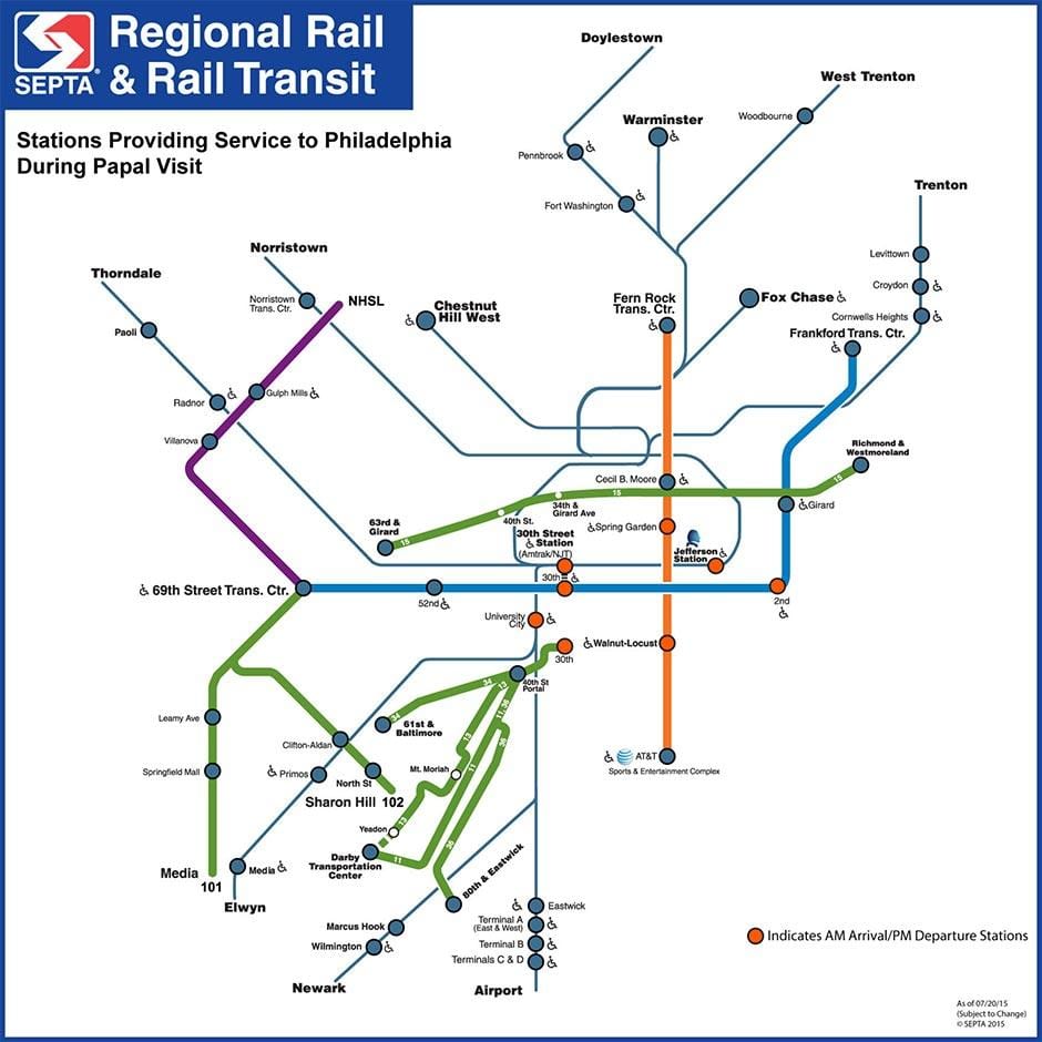 Septa bản đồ Philly