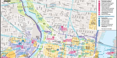 Philadelphia bản đồ du lịch