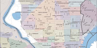 Bản đồ của Philadelphia cỗi