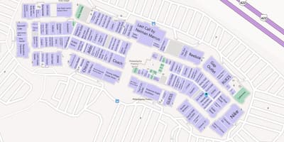 Bản đồ của Philadelphia cửa hàng cao cấp