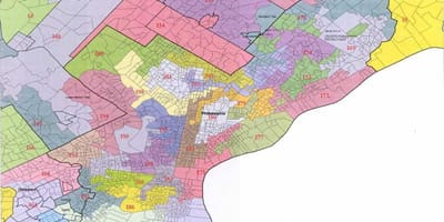 Philadelphia, hội đồng khu bản đồ