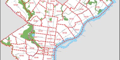 Bản đồ của Philly pa
