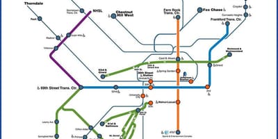 Septa Philly bản đồ