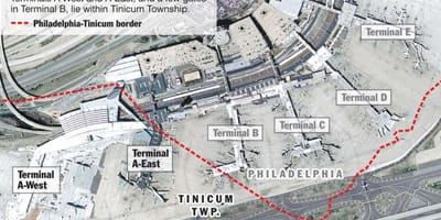 Philadelphia thiết bị đầu cuối bản đồ