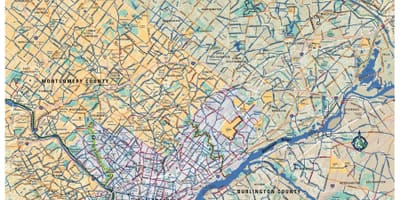 Philly xe đạp bản đồ